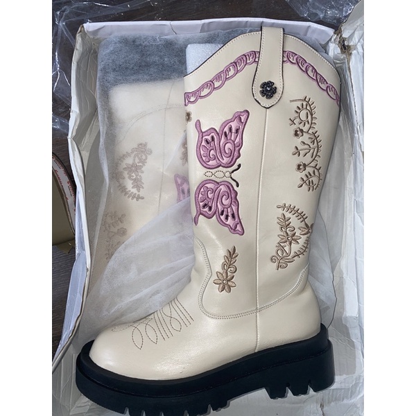 Giày boots cowboy cao bồi nữ