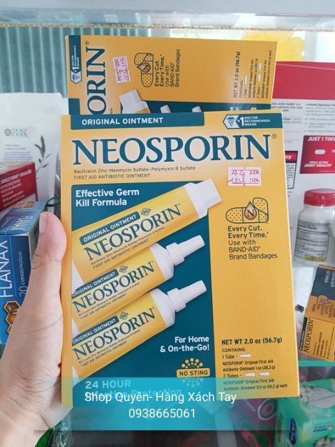 Neosporin – Kem mỡ thoa vết thương liền da nhanh chóng, không để lại thẹo