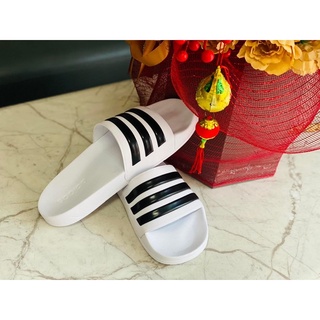 Dép Adidas Adilette Aqua Trắng ,Đen full