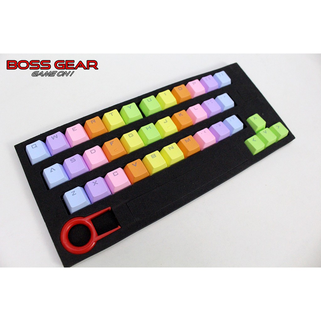 Bộ Keycap PBT 37 Phím Rainbow ( Nhựa PBTDouble-Shot Xuyên LED )