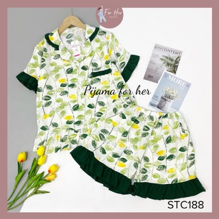 Pyjama - Bộ mặc Nhà Lụa Satin Cộc Đùi Cao Cấp