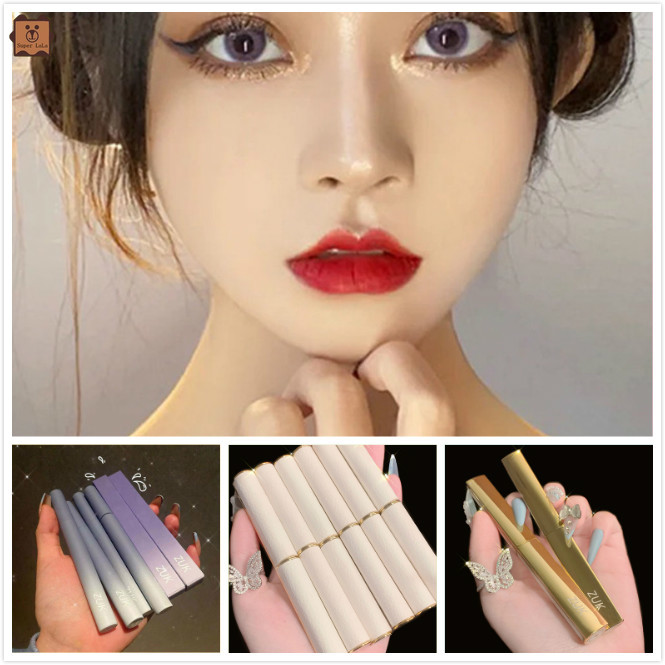 (Hàng Mới Về) Son Môi Màu Nhung Lì Tự Nhiên Không Dính Cốc Không Phai