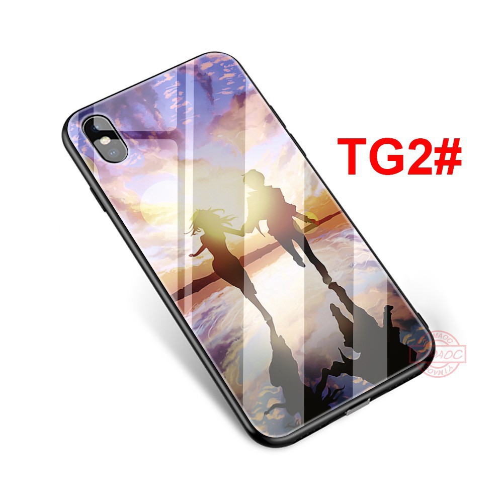 🍁 Ốp điện thoại mặt kính in hình nhân vật nữ trong anime cho iphone 6 6s 7 plus 8 plus xr x xs max - A133