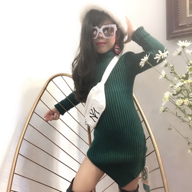 Váy len cho bé ! Váy len body gấu lệch cá tính -chất len mềm mịn đầm tay dày dặn cực 👌 Điểm 10 cho chất lượng và màu