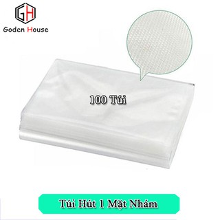 Bộ 100 túi hút chân không một mặt nhám đầy đủ kích thước - Bảo hành 12 tháng