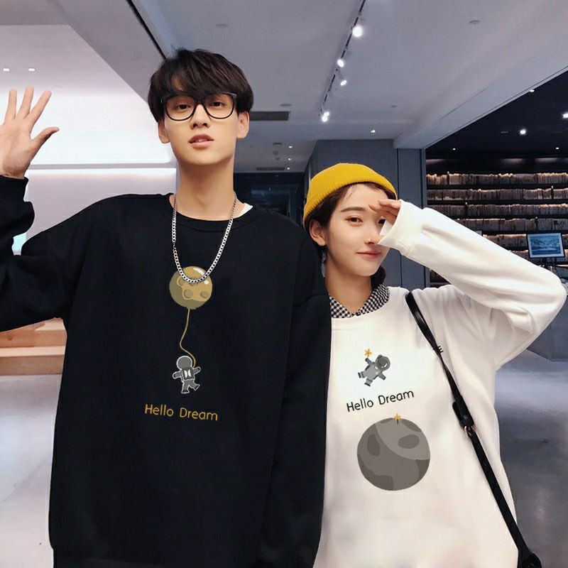 Áo nỉ sweater đôi nam nữ thu đông from rộng unisex cá tính, chất đẹp