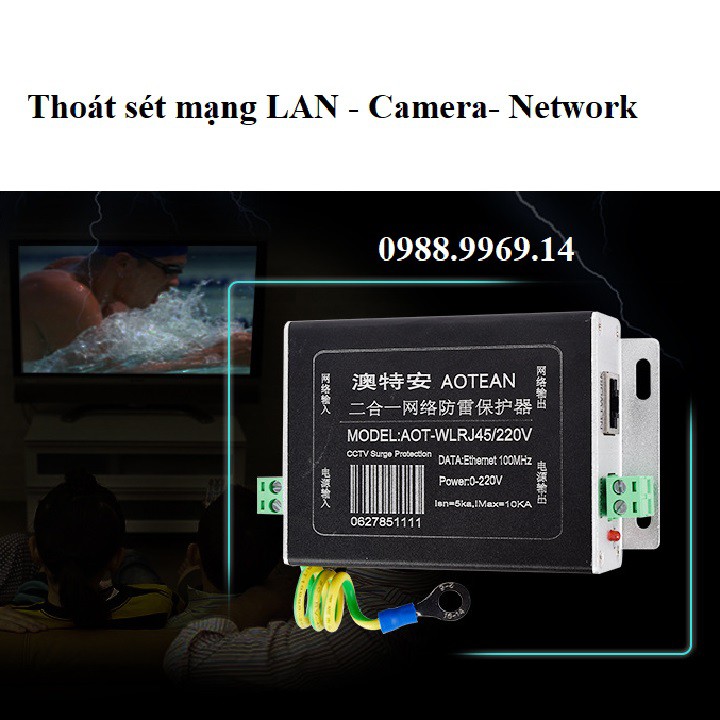 Thoát sét mạng Lan - Camera