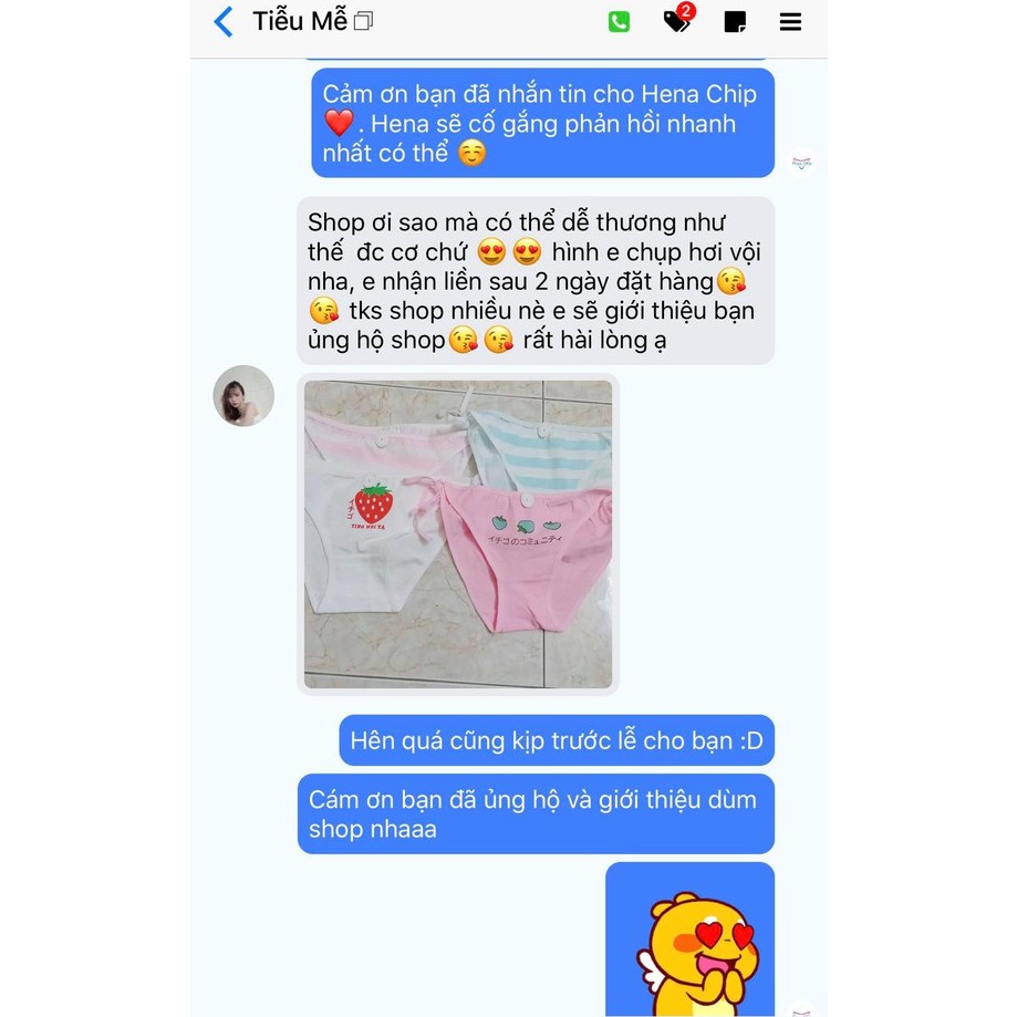 Quần Lót Cột Dây Cotton Hoạ Tiết