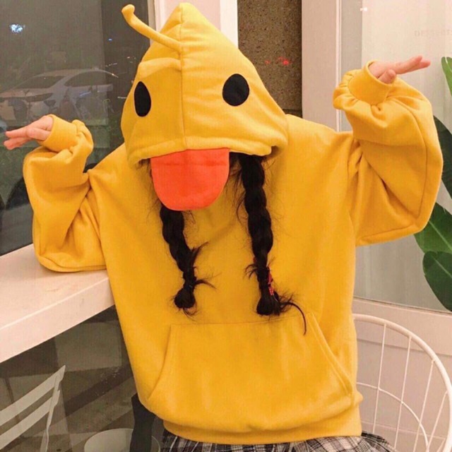 Áo hoodie nữ hình vịt con