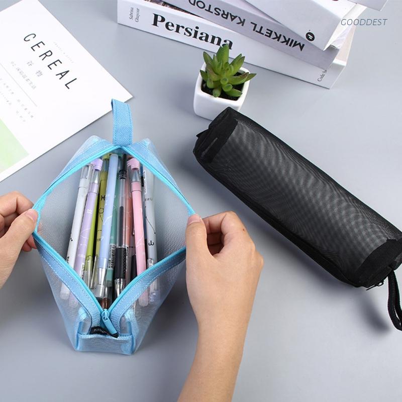 Túi Lưới Đựng Bút/Mỹ Phẩm Nhỏ Gọn Tiện Dụng Cho Tuổi Teen