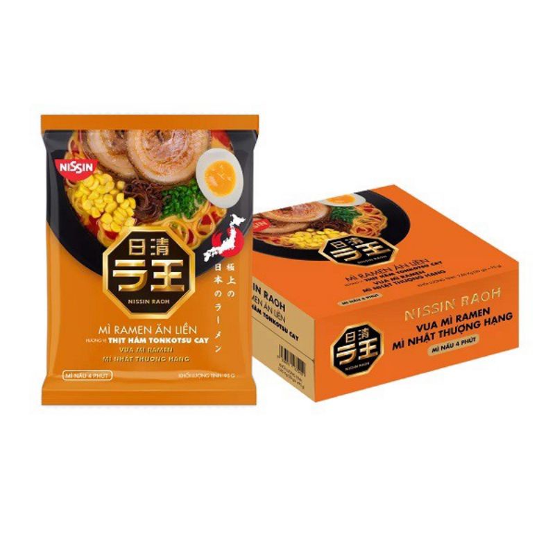 MÌ RAMEN RAOH NISSIN NHẬT BẢN - GÓI 90G