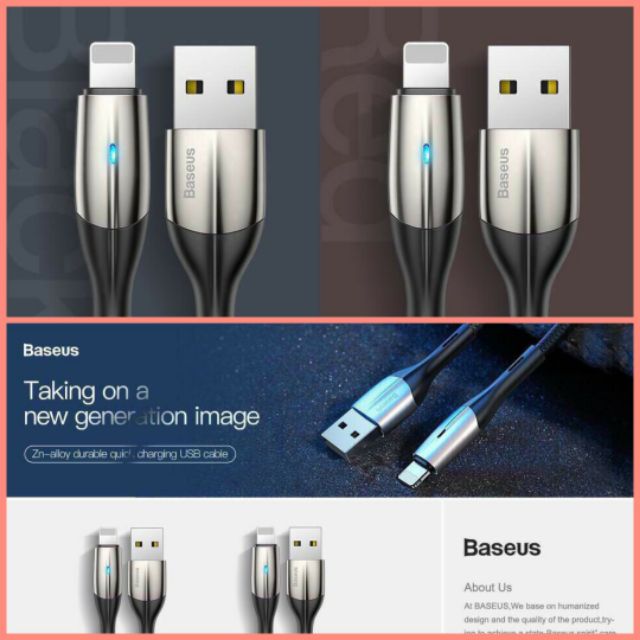 Cáp Baseus Lightning Sạc Nhanh cho iphone