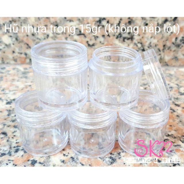 SET 10 HŨ NHỰA TRONG 15gr