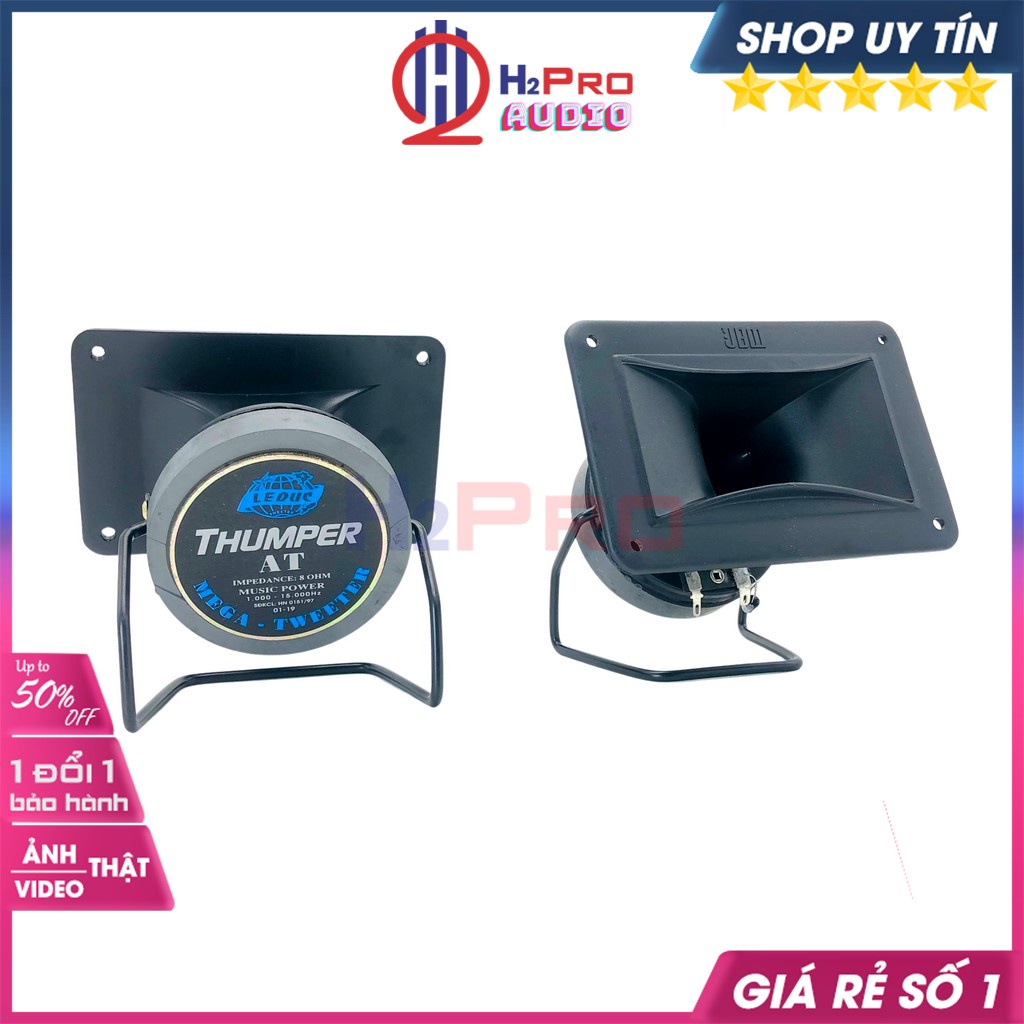 Đôi Loa Treble Kèn, 2 Loa Tép Rời Thumper JBM 13x9cm 200W-Từ 80 Cao Cấp, Tiếng Treble Sáng Khoẻ, Hàn Sẵn Tụ-H2Pro Audio