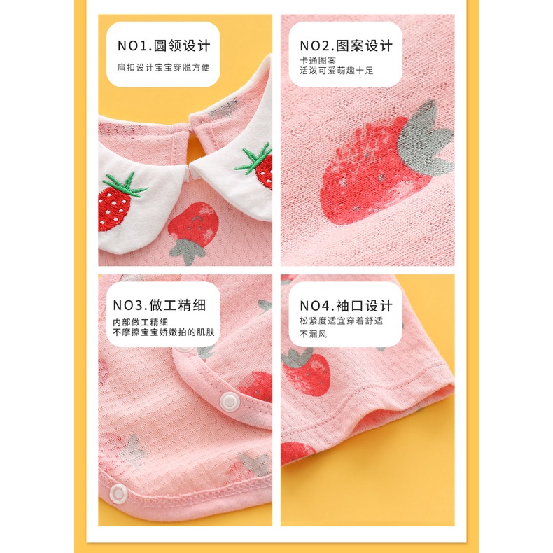 Bộ body chip mùa hè cho bé gái Hàng Quảng Châu chất cotton thoáng khi