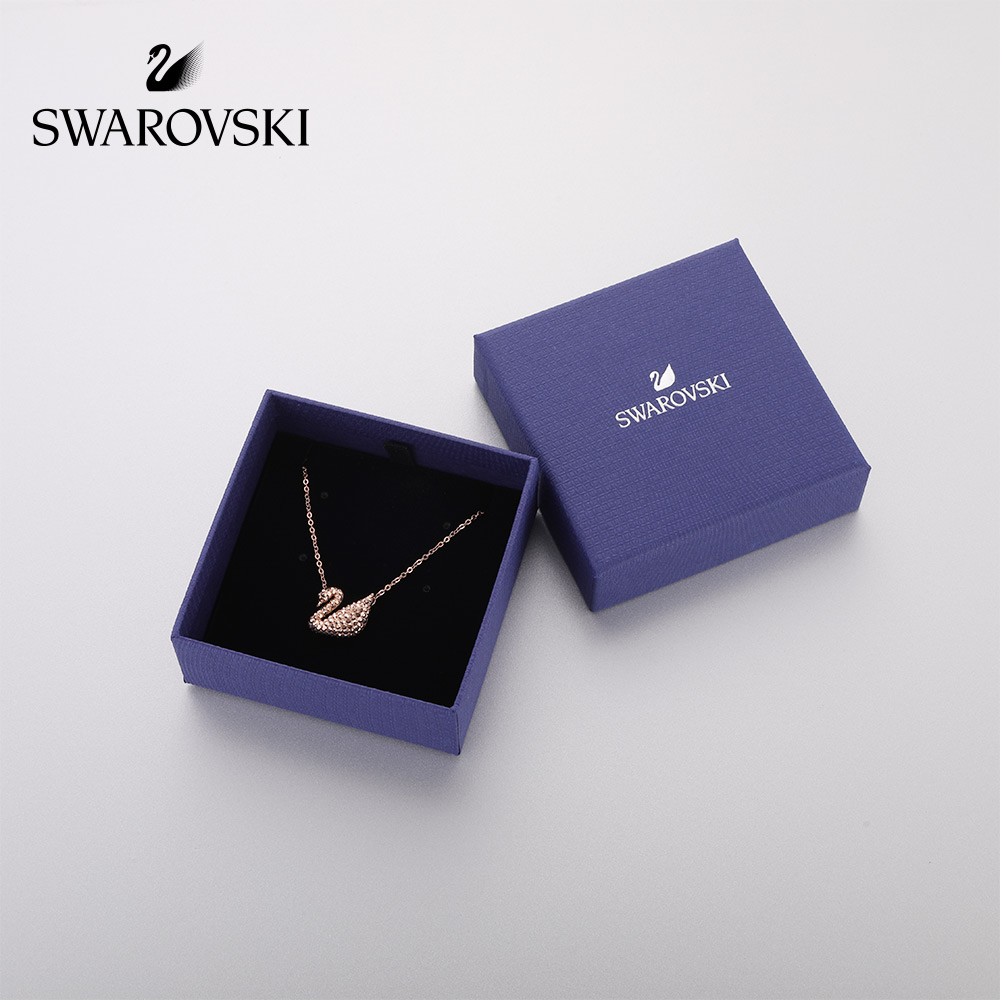 Vòng Cổ Swarovski Phối Mặt Biểu Tượng Thiên Nga Pha Lê Cổ Điển Cá Tính Thời Trang Cho Nữ