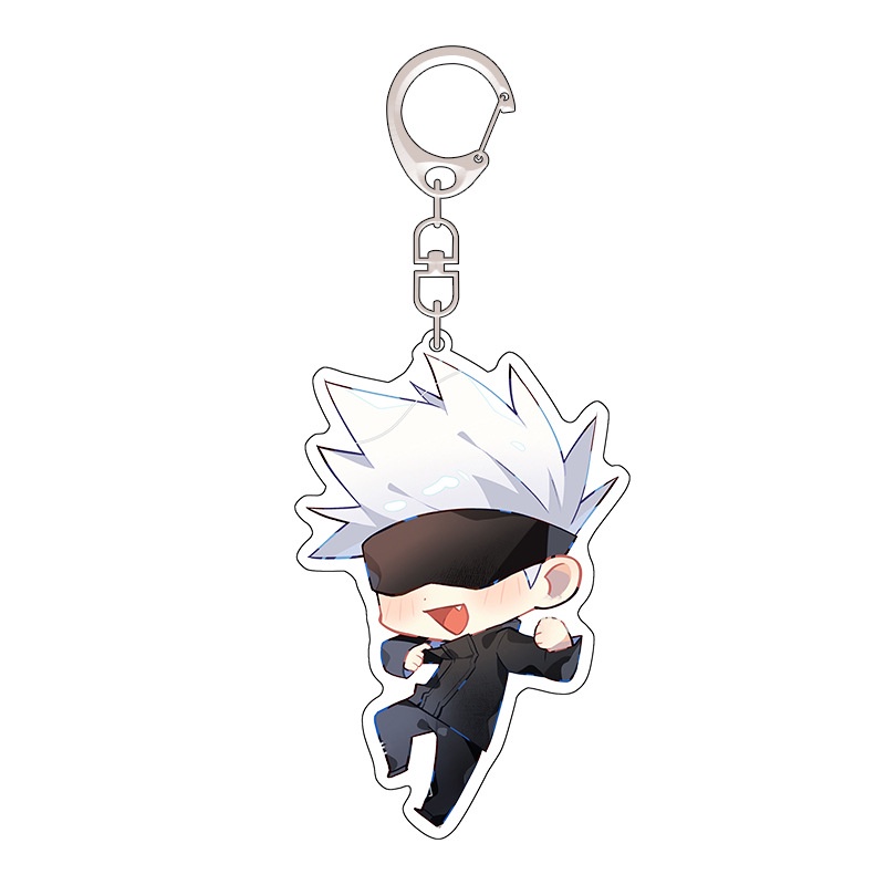Jujutsu Kaisen Keychain Anime Acrylic Figurine Model Accessories Pendant  Key Ring kimono Gojo Satoru Character souvenir