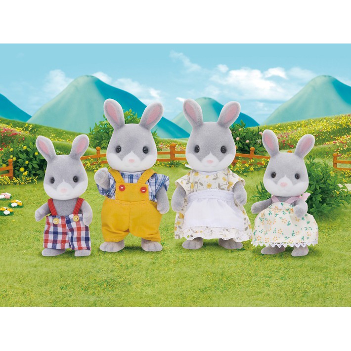 Đồ chơi nhà búp bê Sylvanian Families Gia đình thỏ bông 4030