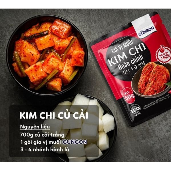Gia vị muối kim chi hoàn chỉnh - GUNGON - Chuẩn vị Hàn Quốc | BigBuy360 - bigbuy360.vn
