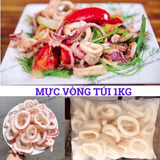 [Cầu Giấy] Mực vòng Foceca - mực ống cắt khoanh túi 1kg (ship hỏa tốc)