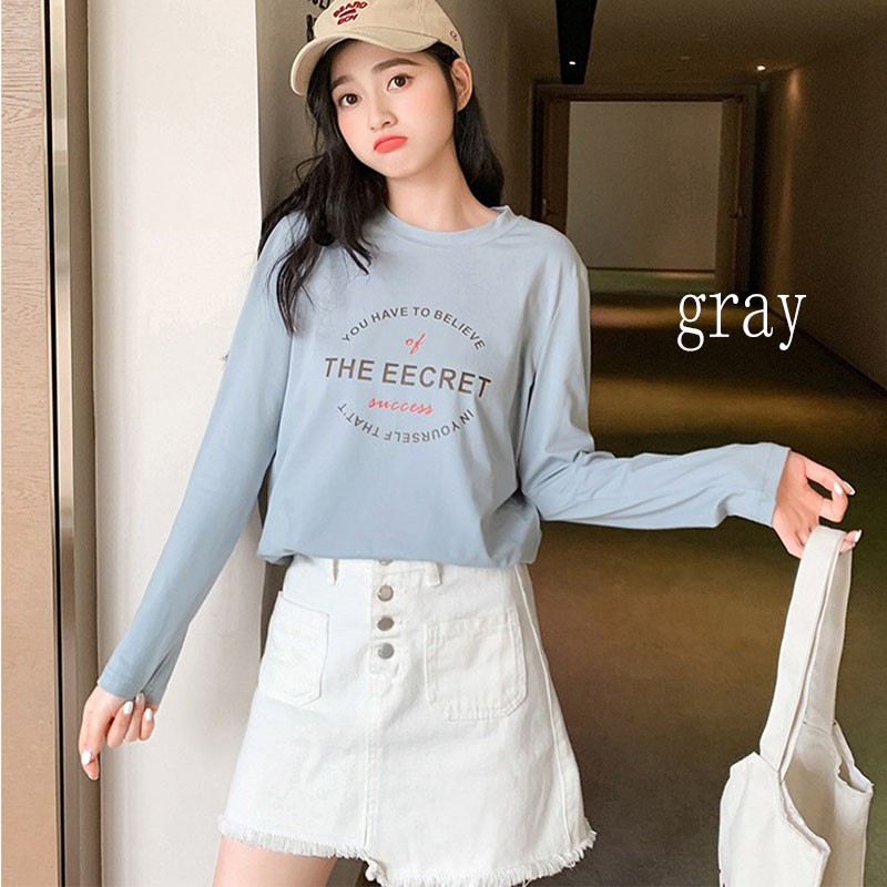 Korean Version Of New Women's Long Sleeve T-shirt