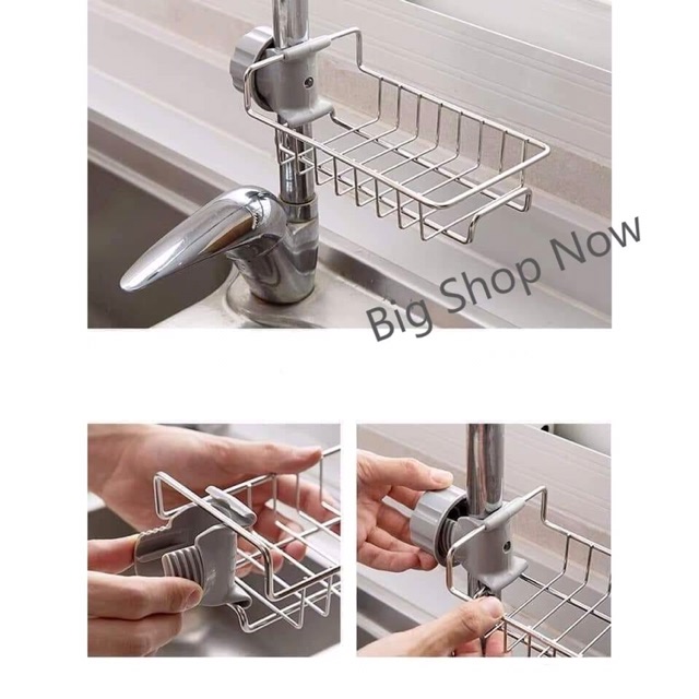 Khay rổ gắn vòi nước bồn rửa chén, giá inox thép không gỉ treo vòi lavabo, nhà tắm, chậu rửa bát, Giỏ treo để đồ đa năng