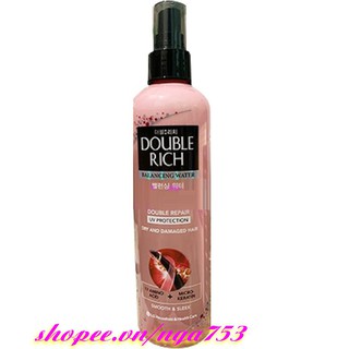 Nước Dưỡng Tóc Chăm Sóc Hư Tổn Double Rich Nutrition Hồng 250ml 100% chính hãng.