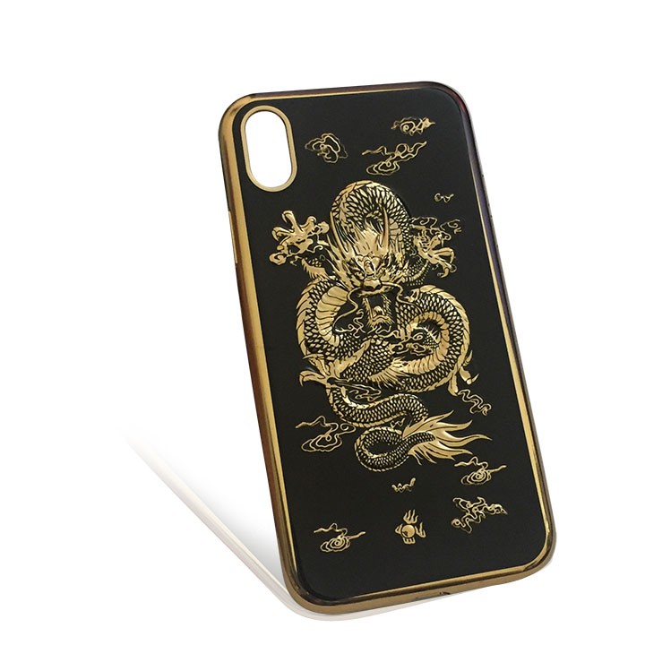 Ốp Lưng Silicon Đắp Nổi Hình Rồng Bay Cho Iphone