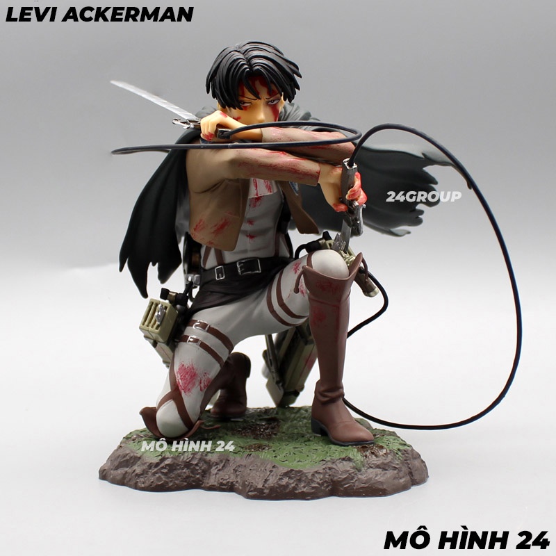 Tượng Mô hình figure nhân vật Levi Ackerman trong attack on titan đại chiến người khổng lồ anime Shingeki No Kyojin fig