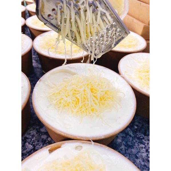 Bánh Phô Mai Tươi - Sốt Phô Mai và Phô Mai Sợi Tươi Ngon