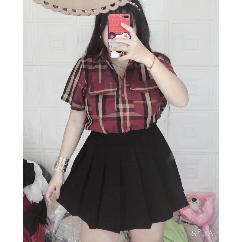 ÁO SƠ MI TAY NGẮN (đen/trắng/BBR) BIGSIZE 55-90kg (có size) | BigBuy360 - bigbuy360.vn