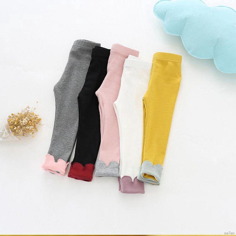 Quần legging cotton in họa tiết mèo xinh xắn dành cho bé gái