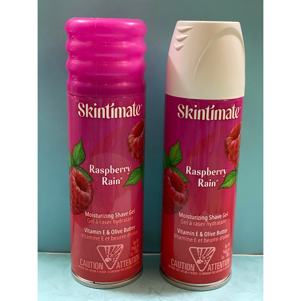 Gel cạo lông Skintimate Moisturizing Shsve Gel Raspberry Rain 198g - Hương Dâu Rừng
