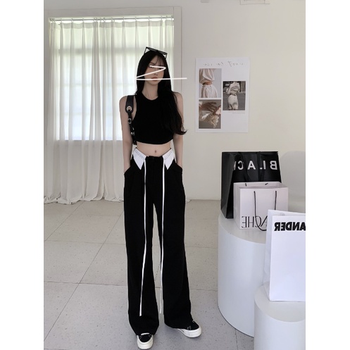 「MANSA」Set Áo Thun Dài Tay Cổ Thấp Và Quần Legging Thời Trang Mùa Xuân 2023 Mới Quyến Rũ Cho Nữ