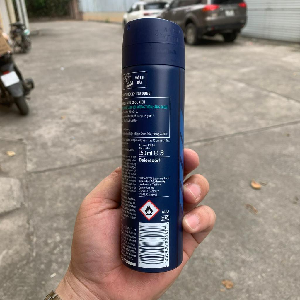 XỊT NGĂN MÙI NIVEA DÀNH CHO NAM GIỚI 150ML chính hãng date mới