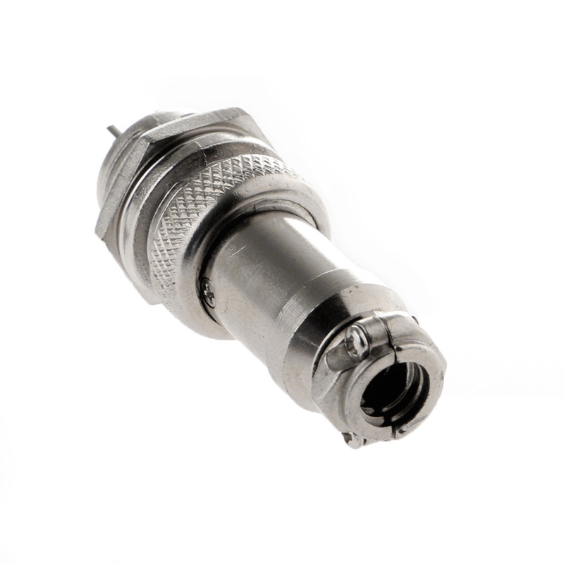 Set 5 Đầu Nối Phích Cắm 4 Chấu 16mm GX16-4 Bằng Kim Loại Mới