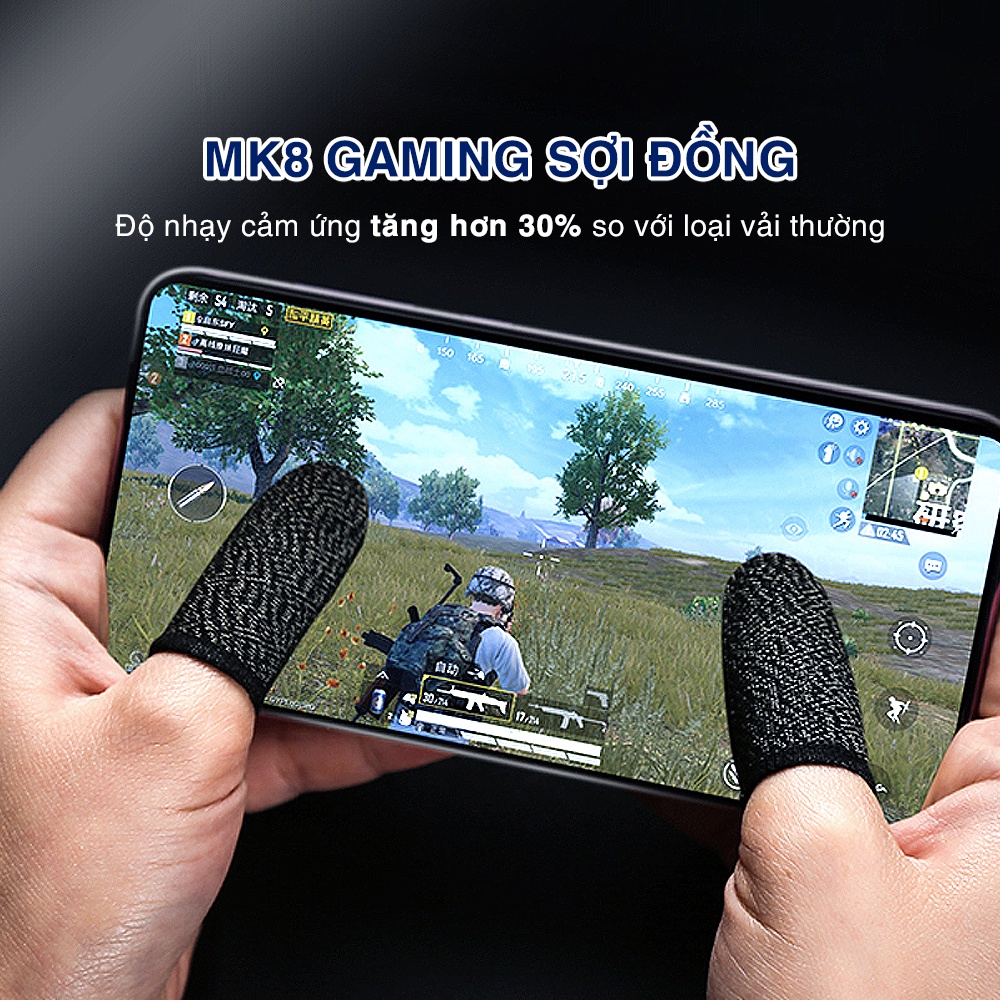 Găng tay chơi game - Bao tay chơi game Memo sợi bạc - Bao ngón tay chơi game MK8 sợi đồng nguyên chất chống loạn cảm ứng | BigBuy360 - bigbuy360.vn