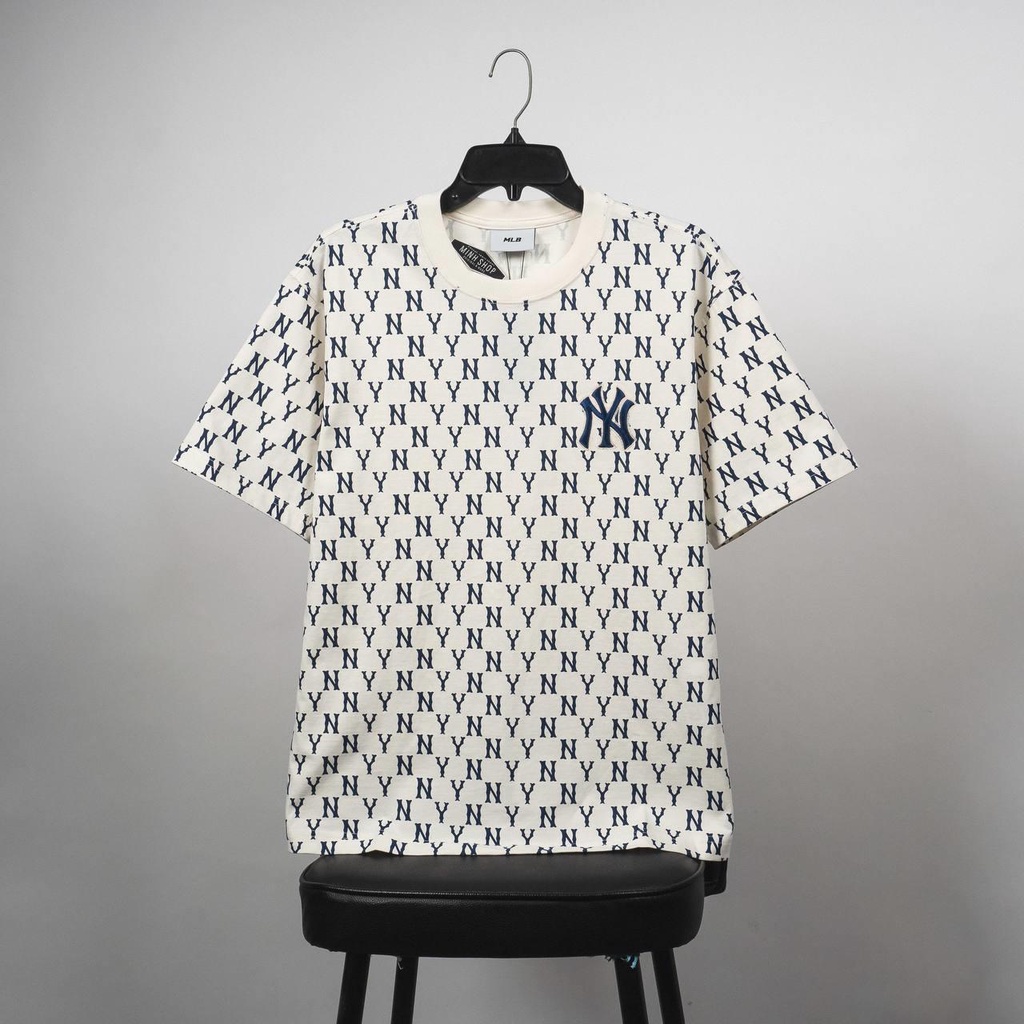 Áo thun NY monogram 100% cotton co giãn 4 chiều nam và nữ Genz Trendy