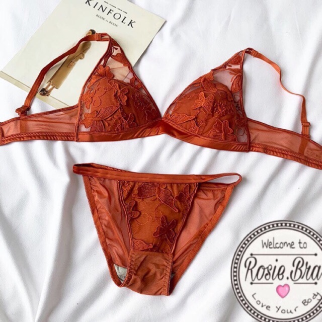 Bộ Đồ Lót Bralette Ren Bướm Mút Mỏng S047 | BigBuy360 - bigbuy360.vn