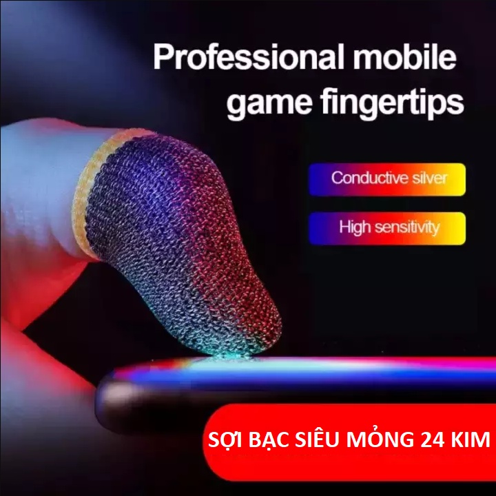 Bao tay chơi game - găng tay chơi game bao 2 ngón tay cảm ưng bao ngón tay chống mồ hôi chống trượt