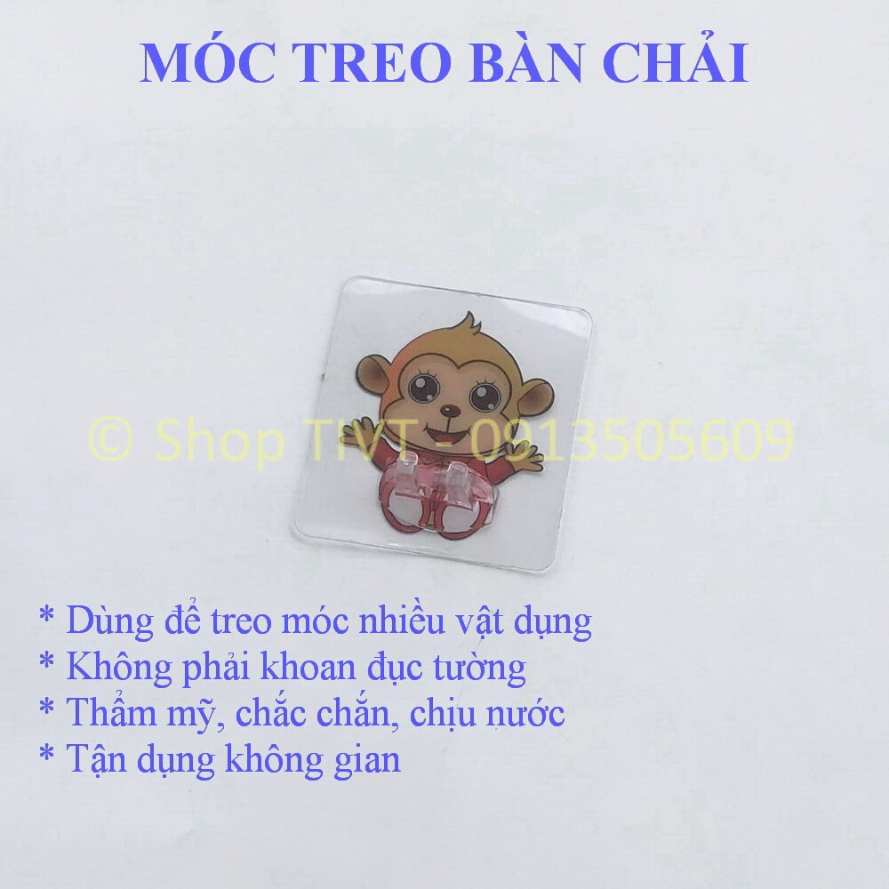 Miếng dán tường treo bàn chải, khăn mặt và nhiều đồ vật trong khu vực nhà tắm, nhà bếp, dễ làm, không khoan tường-TIVT