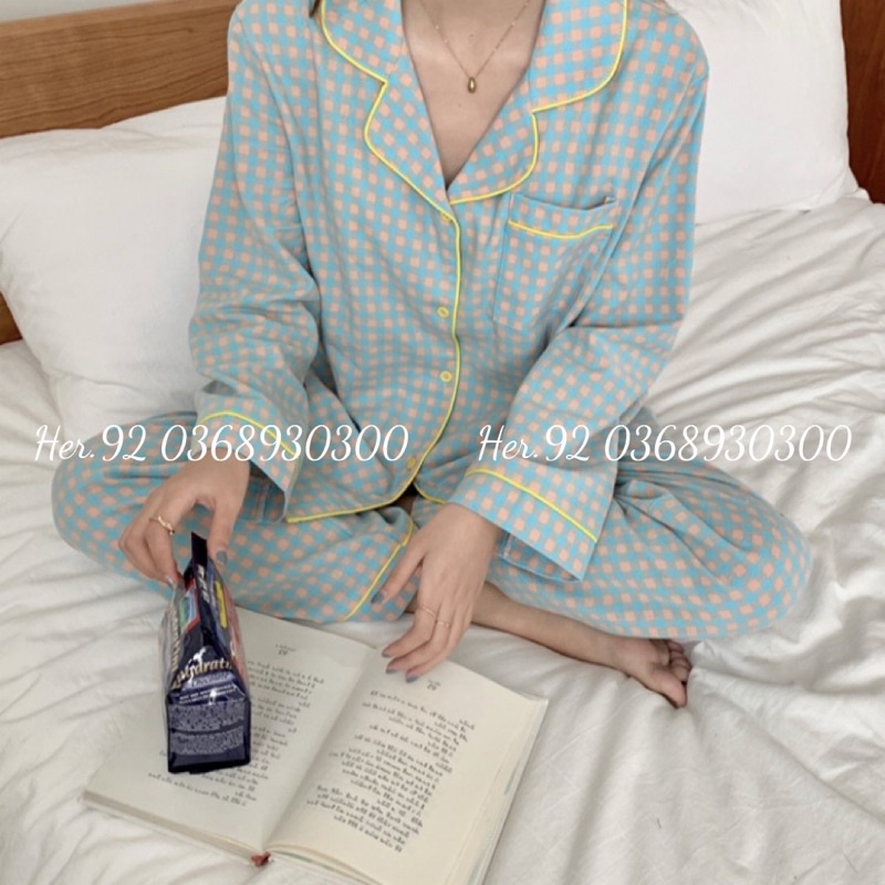 BỘ PIJAMA MẶC NHÀ NỮ CHẤT ĐŨI MỀM ÁO DÀI QUẦN DÀI MẶC THU ĐÔNG SIÊU THÍCH