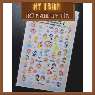 Stick dán móng hình búp bê, Nail sticker trang trí móng 2021