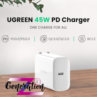 Cốc sạc điện thoại cổng usb-c hỗ trợ pd 45w màu trắng ugreen 60463