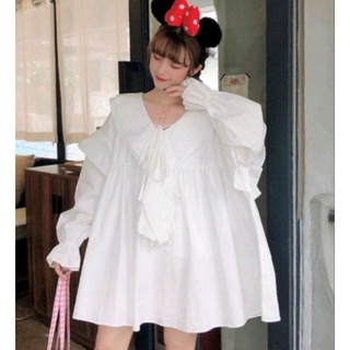 Đầm trắng babydoll .