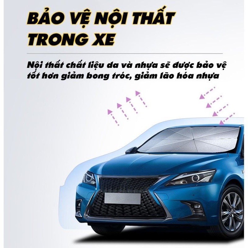 Dù che nắng ô tô nhỏ gọn tiện lợi