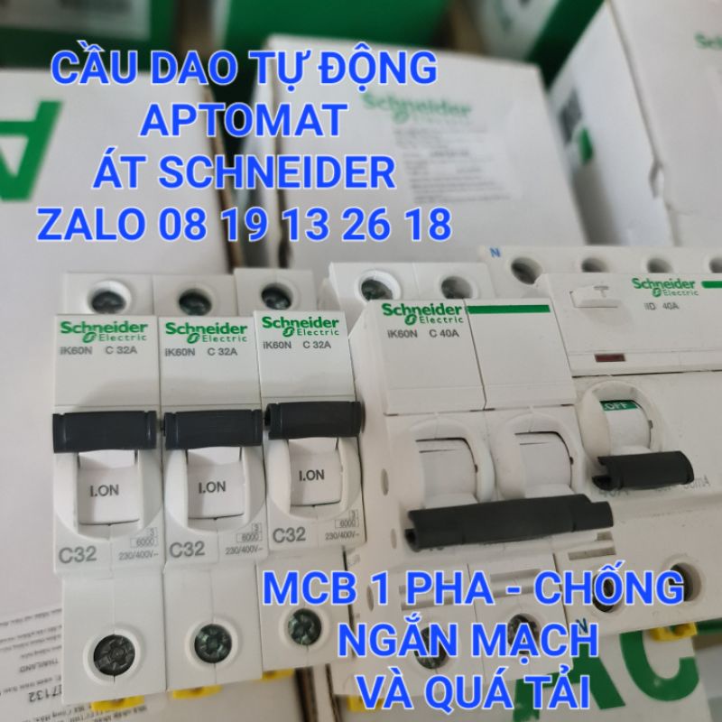 Cầu dao Schneider , Aptomat, Át Schneider Pháp, chống ngắn mạch và quá tải