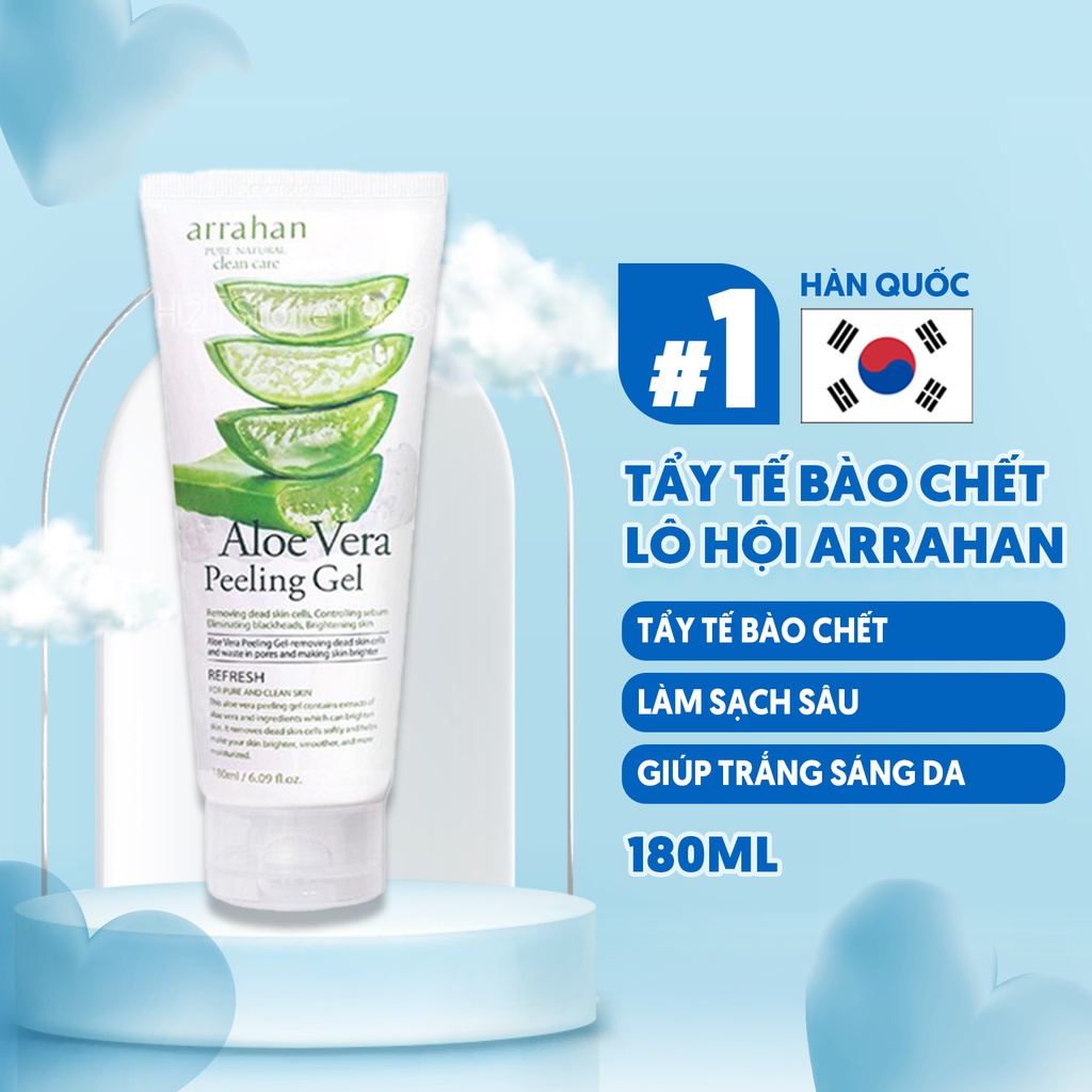 Tẩy Tế Bào Chết Chiết Xuất Từ Lô Hội Arrahan Aloe Vera Peeling Gel 180ml - 3W075 | WebRaoVat - webraovat.net.vn