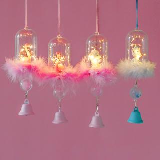 Ins kỳ lân flamingo gió chuông mặt dây đèn trang trí nhà