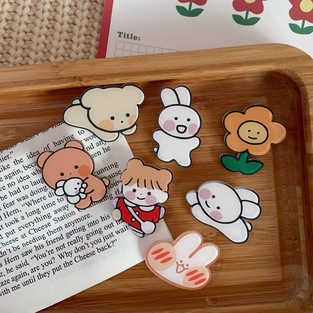 Cài áo hình thỏ con phong cách hàn quốc ngộ nghĩnh xinh xắn